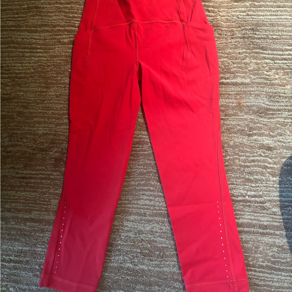 Red lululemon leggings